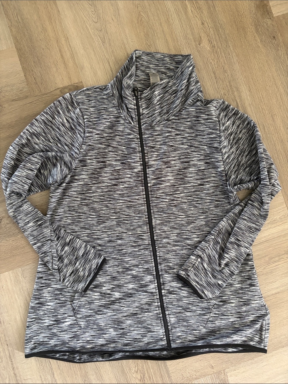 Champion Women’s Grey Space-Dye Full-Zip Utility Jacket